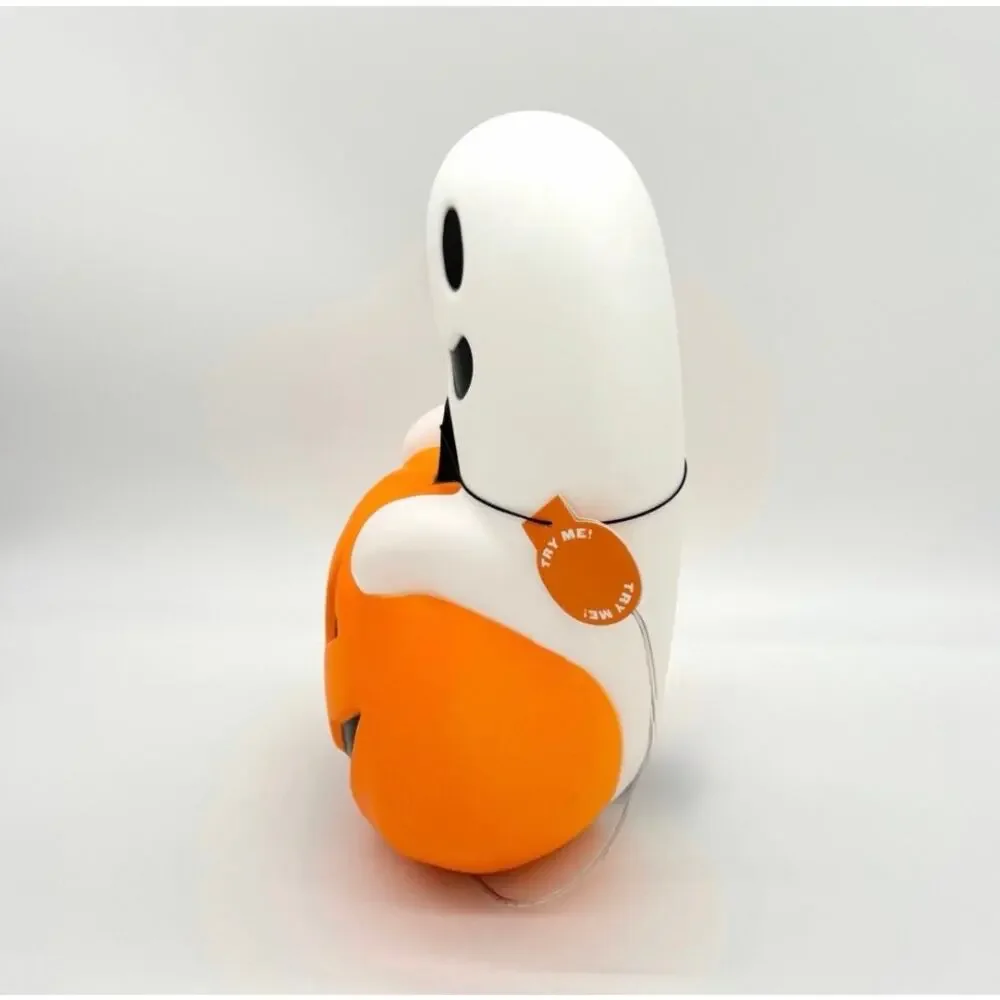 Hyde & Eek Ghost Pumpkin Halloween Blowmold Light Up 12” Blow Mold NEW